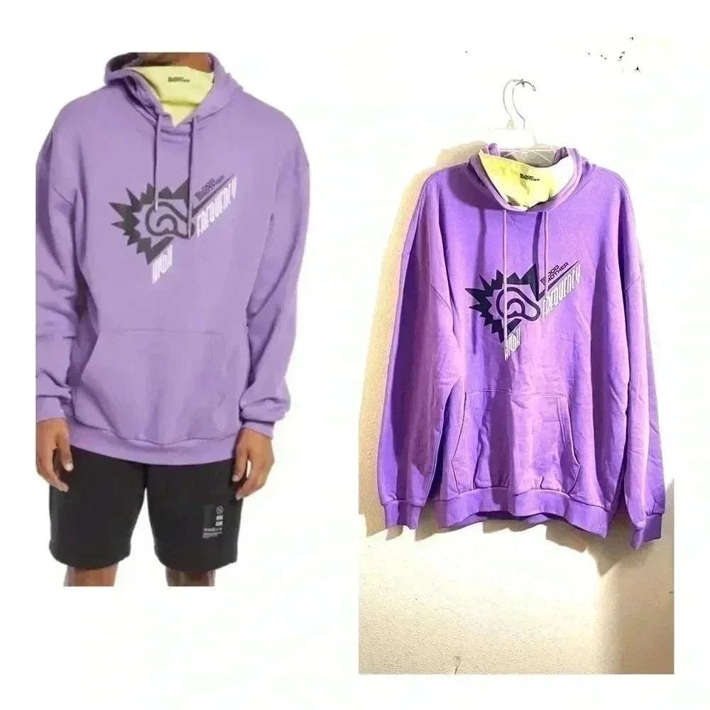 Blood Brother Men Size M High Frequency Suitland Fleece Hoodie Sweatshirt NEW